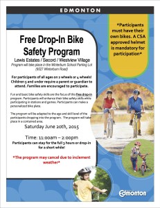June 20 Lewis Estates-Secord-Westview Village  Secord Bike Safety